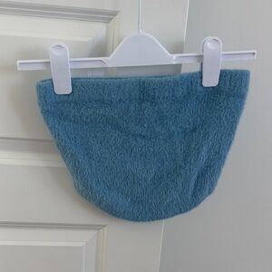 Kendall & Kylie Blue Fleece Crop Top